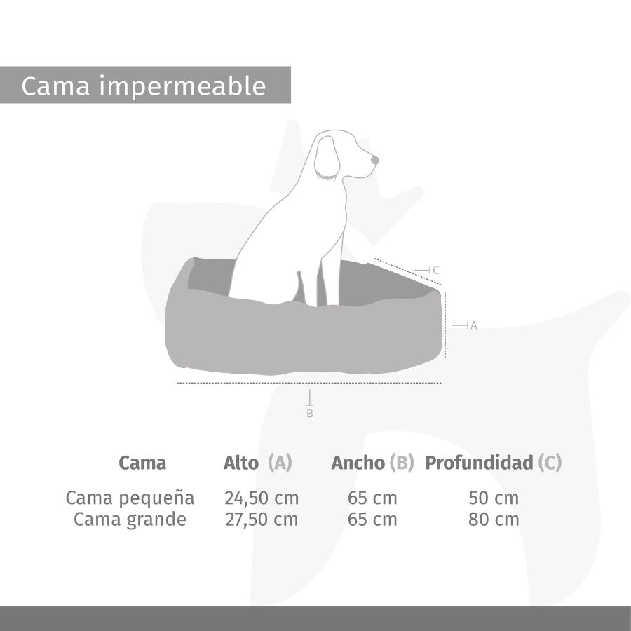 Cama impermeável Menorca - Grande