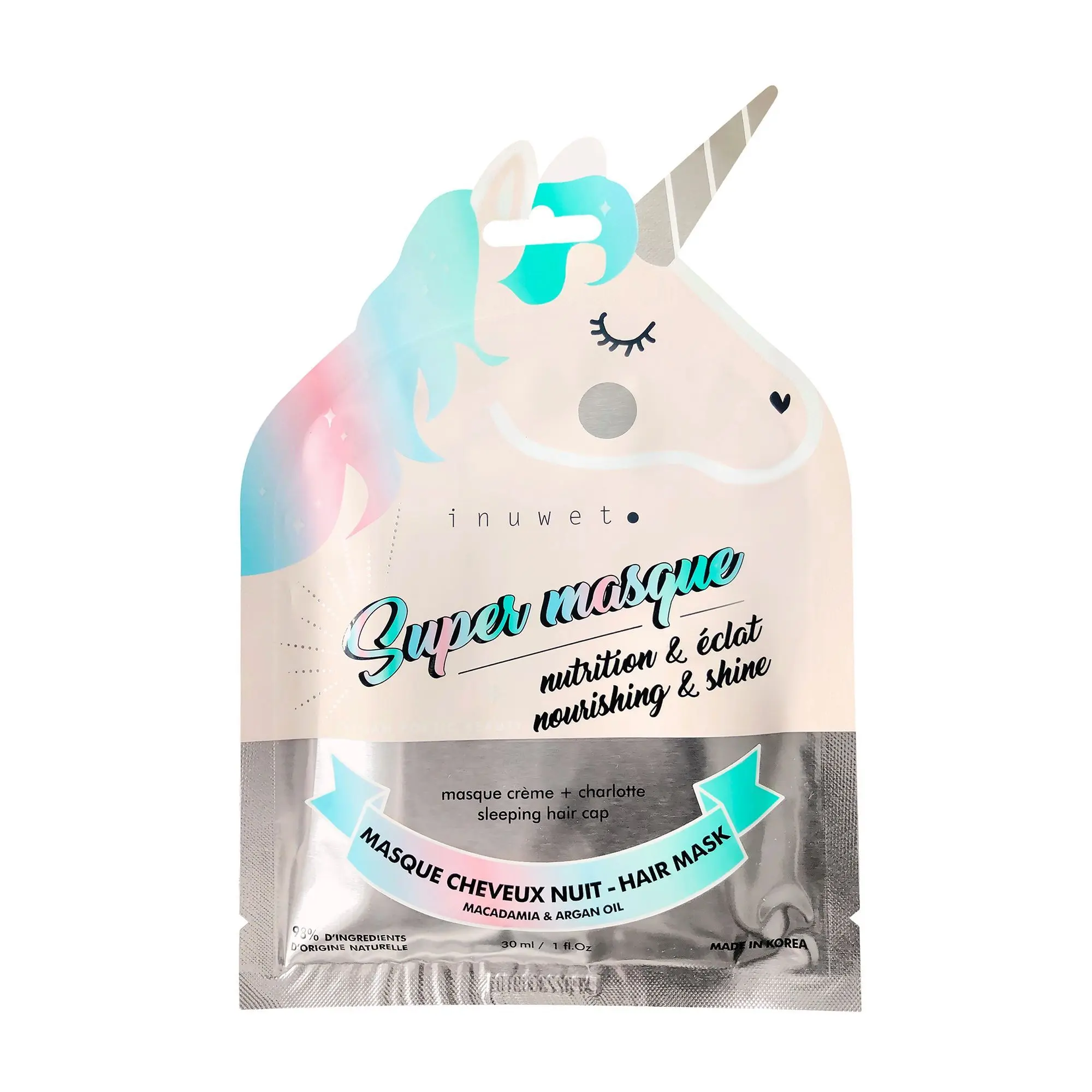 Inuwet - SUPER MASQUE CHEVEUX- NUTRITION & BRILLANCE Masque Charlotte Nutrition et Brillance Pour les Cheveux- Masque / soin