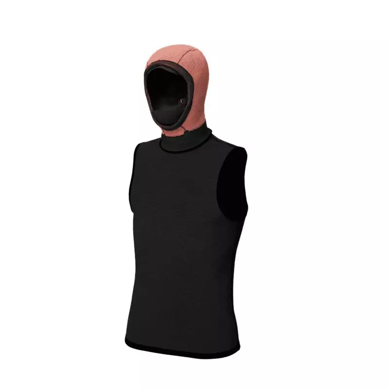 Top néoprène avec cagoule MYSTIC Neoprene Top with hood 3/2mm Black