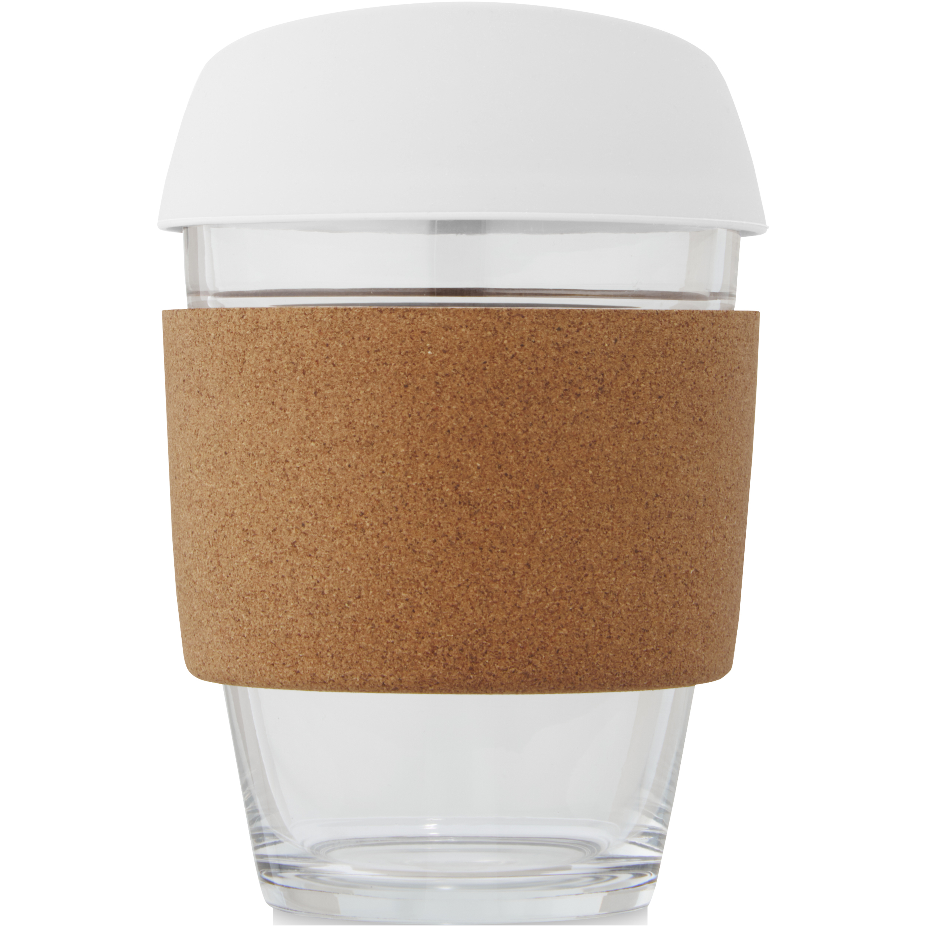 EgotierPro 100665 - Tumbler en Verre Borosilicate avec Couvercle en Silicone