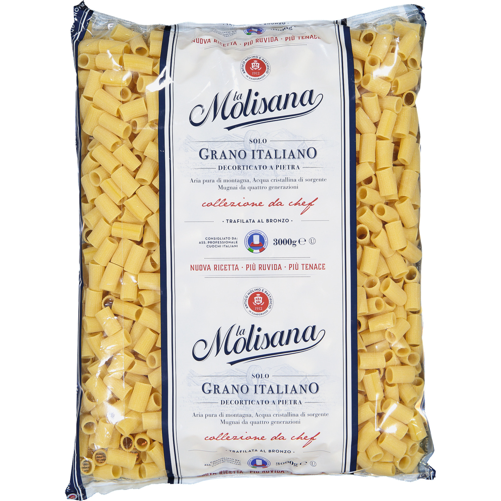 La Molisana Mezzi Rigatoni, 3 kg