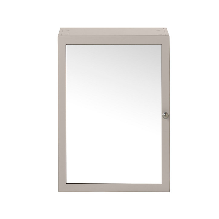 Armoire de salle de bains avec miroir GoodHome Perma taupe L. 50 cm