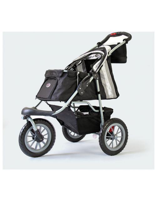 Innopet Hondenbuggy Comfort Efa Eco - Hondentrolley - 96x53x104 cm Zwart Grijs