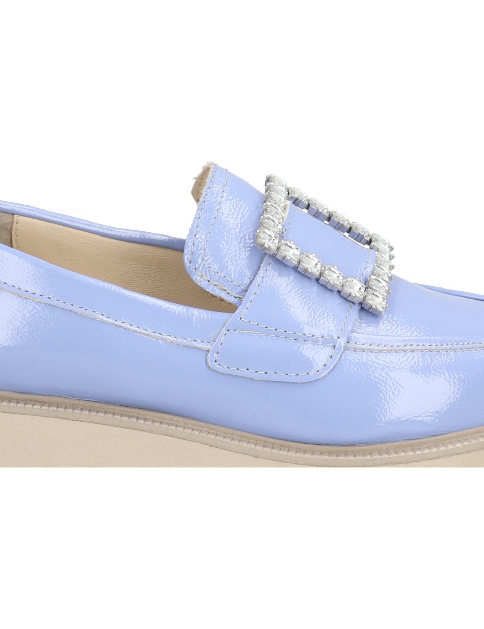 Lackleder Slipper