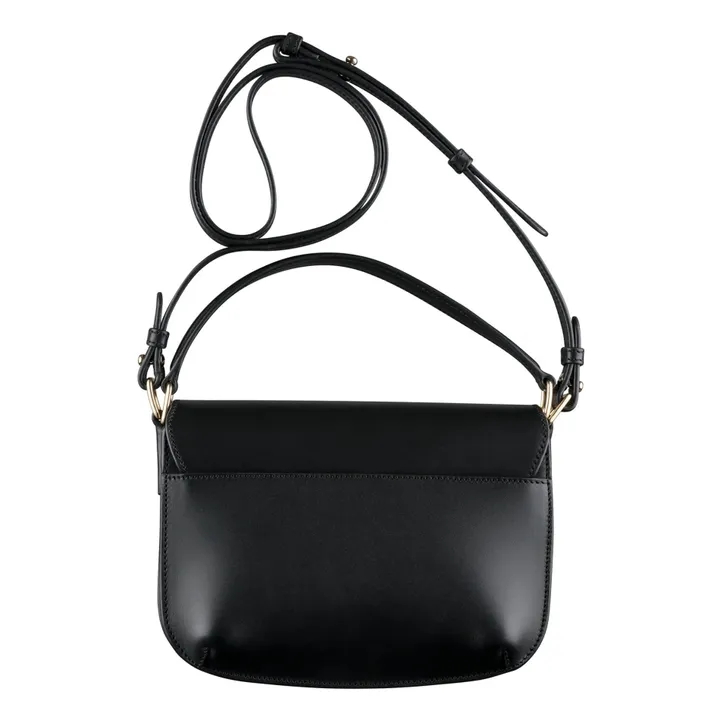 A.P.C. Sac Sarah Shoulder Mini Cuir Lisse | Noir