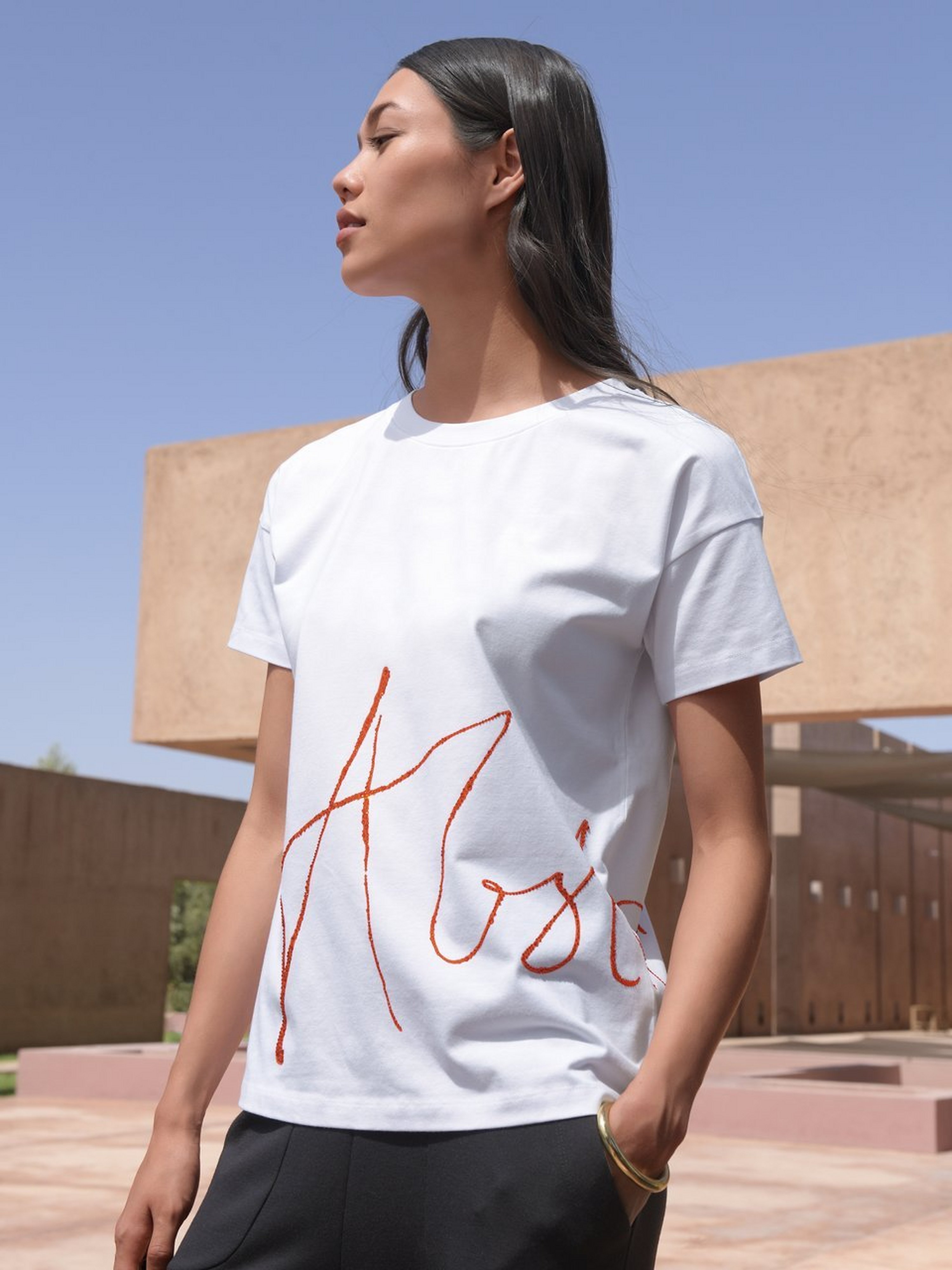 Rundhals-Shirt