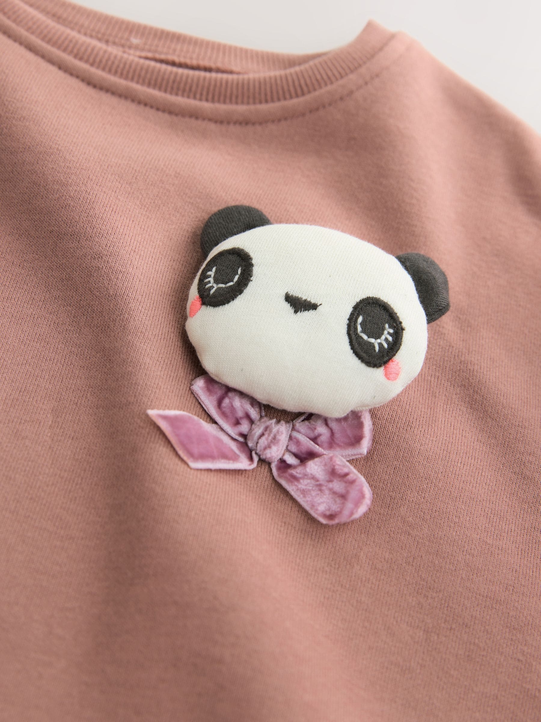 Neutral Panda - Sweaterjurk met ruit (3mnd-7jr)