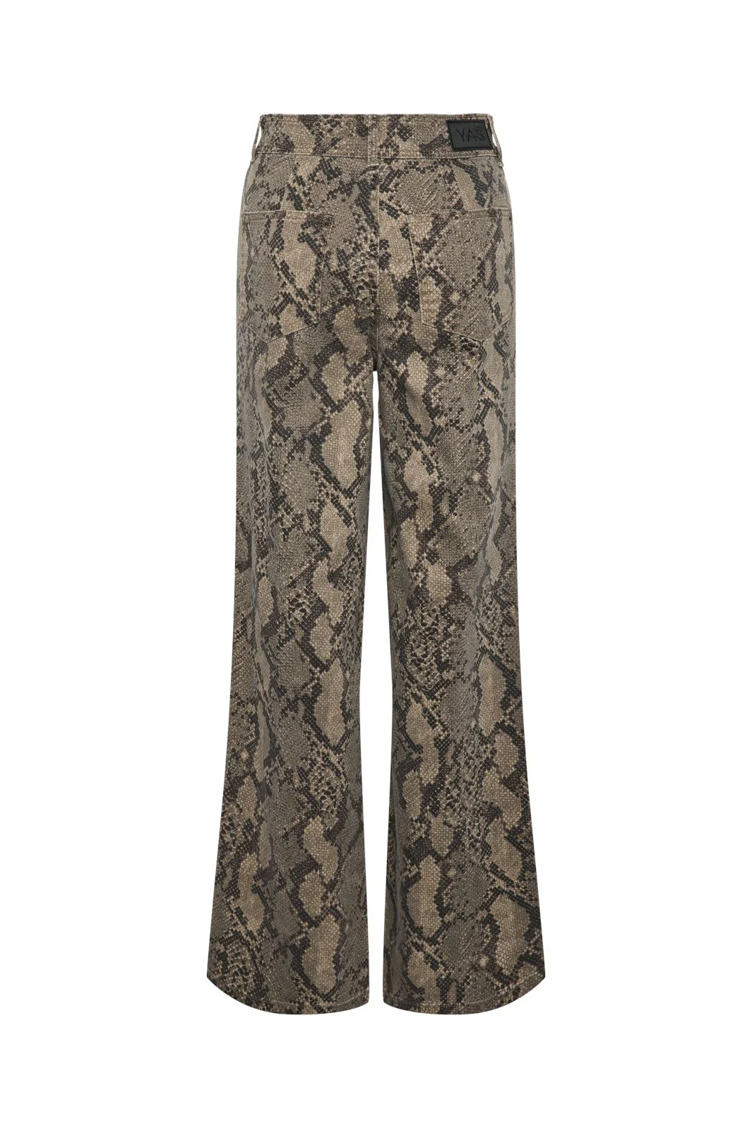 Y.A.S Yasleonora Denim Jeans  black snake print