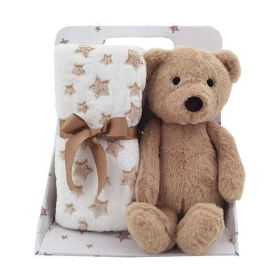 CarloBaby  Teppe Teddybjørn, Brun
