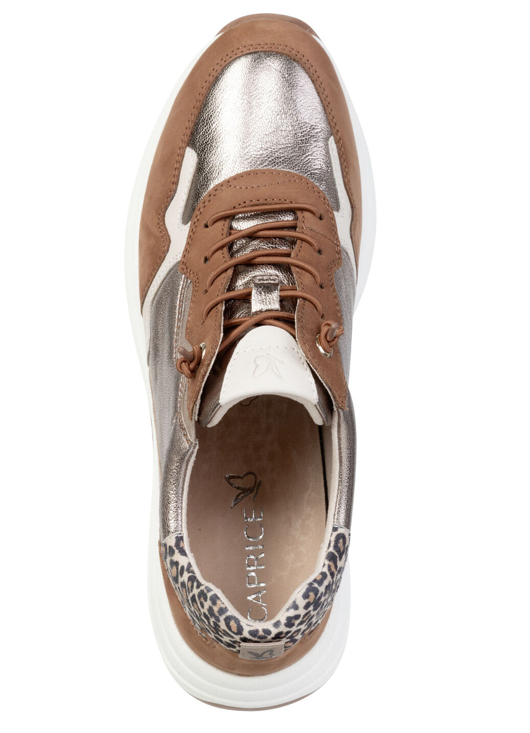 Caprice, trendige Damen-Sneaker, Weite G, mit herausnehmbarem Fussbett