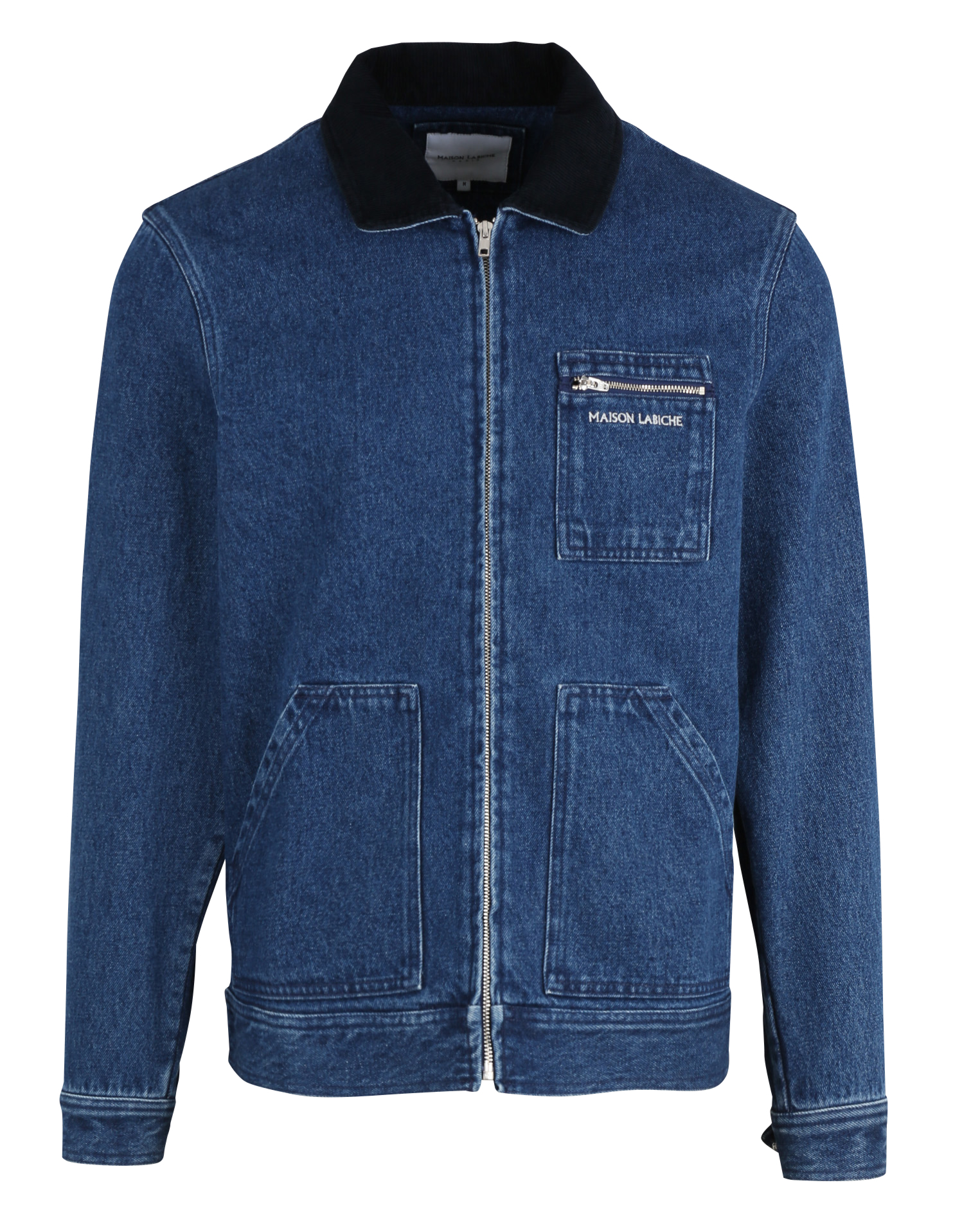 AUDIN MAISON LABICHE - Veste en Jean col en velours | Jean Délavé