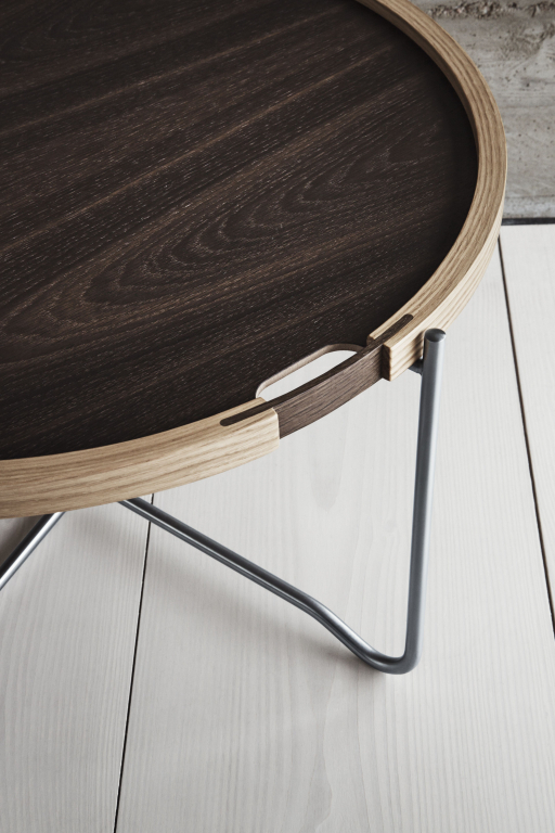 Carl Hansen & Son CH417 Tray salontafel 62 geolied eiken, white/black laminate