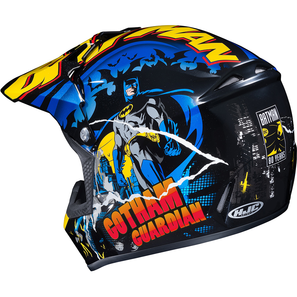 HJC - Casque Enfant CL-XY II Batman DC Comics MC23 / Bleu / Jaune / Rouge / Noir