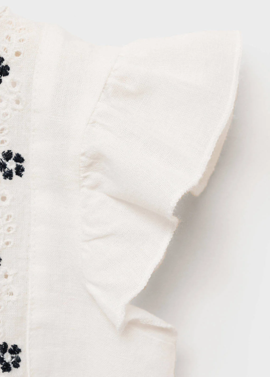 Mango Kids blousetop wit broderie