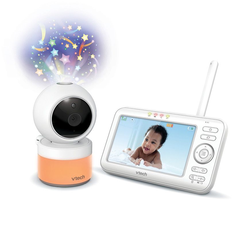 Babyphone vidéo Lightshow veilleuse et projecteur - Ecru