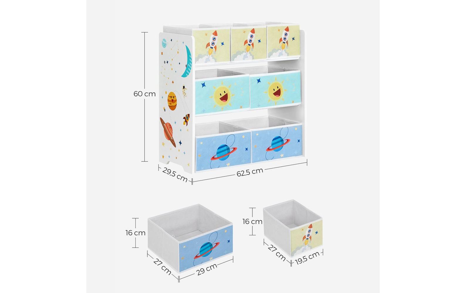 Regal mit 7 BoxenKinderregal