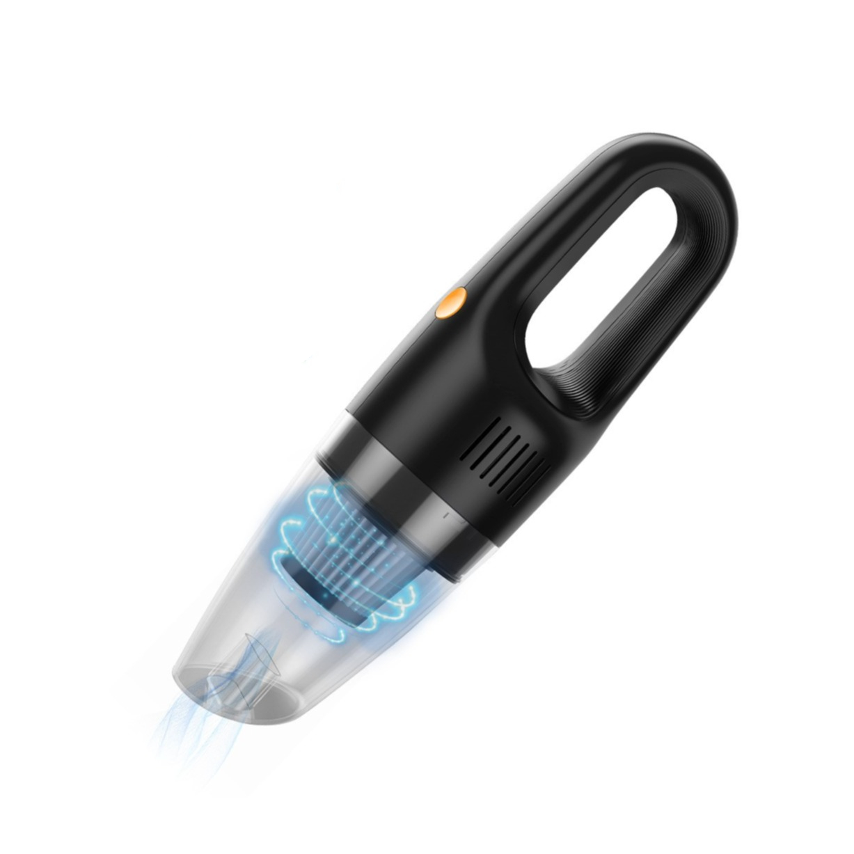 (120 Watt) Kabelloser Akku Handstaubsauger mit Reinigungsaufsätzen für Haushalt / Auto - Schwarz