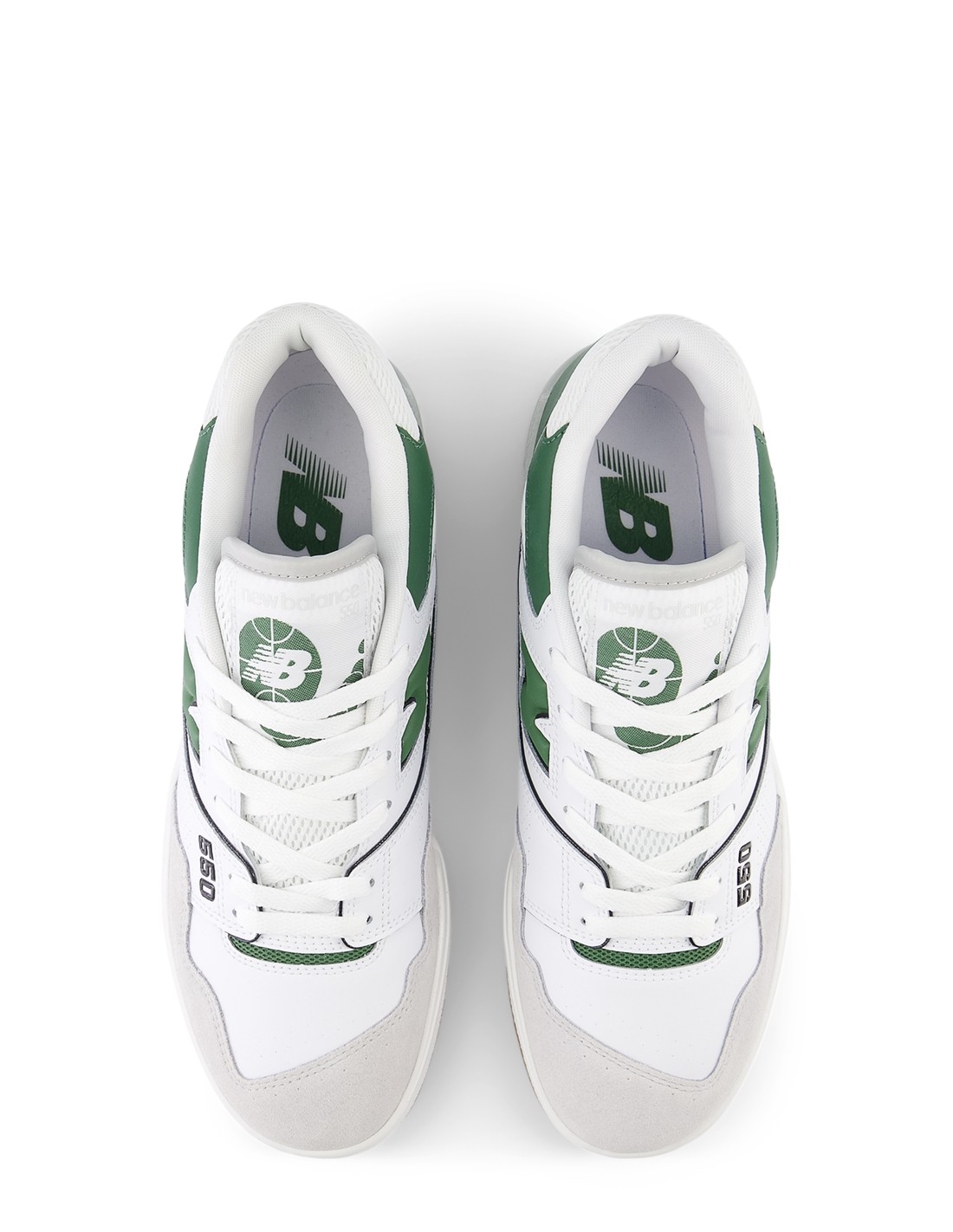 new balance Sneakers Mixte 550 Cuir Blanc/Vert