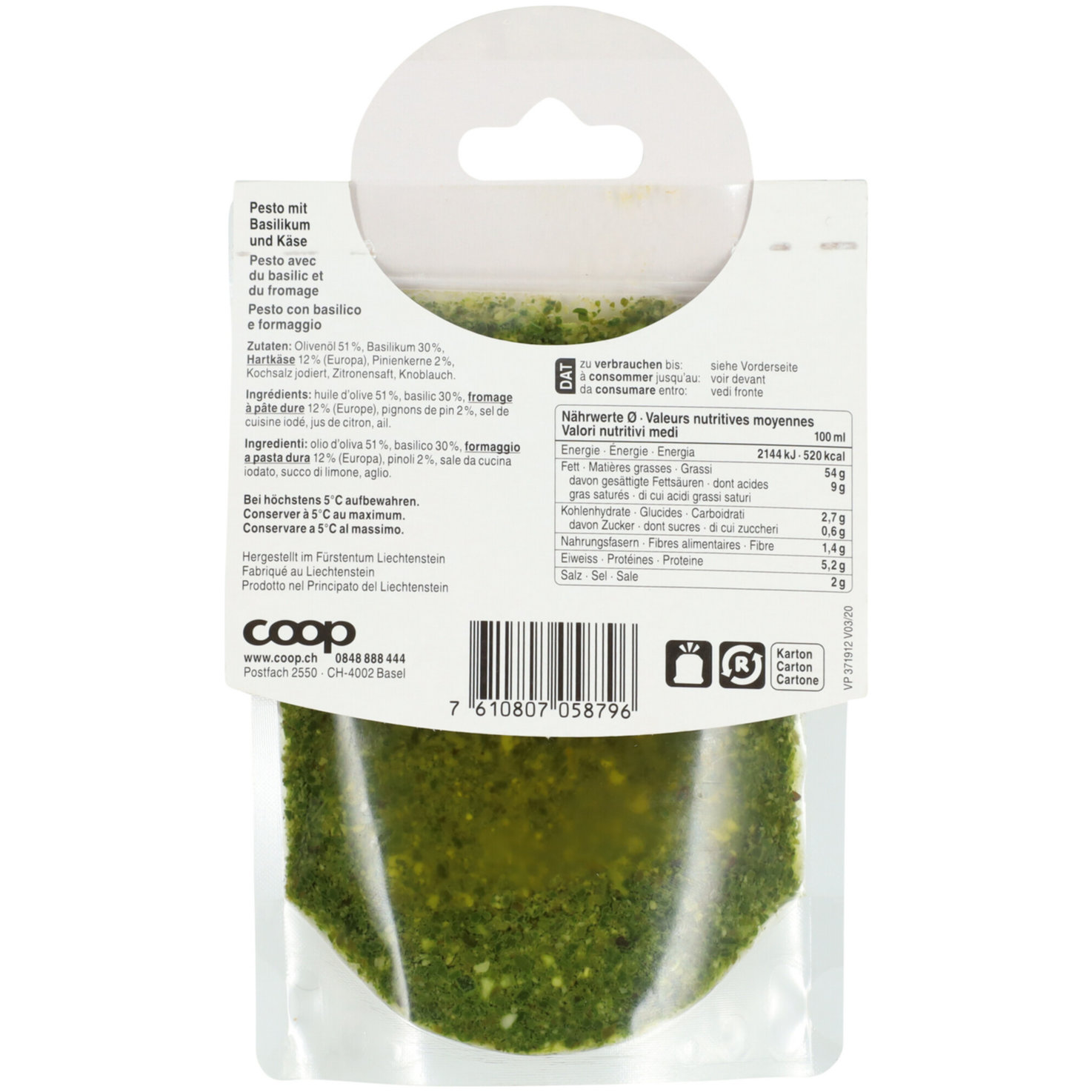 Betty Bossi Pesto alla Genovese