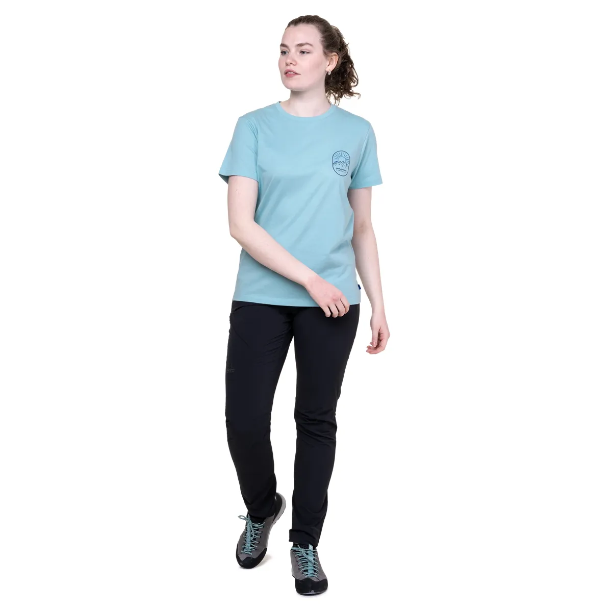 Mountain Equipment Alpenglow Wmns Tee Stellar Blue