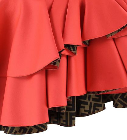 Fendi Rock - Neopren - Rot/Braun m. Allover Logo