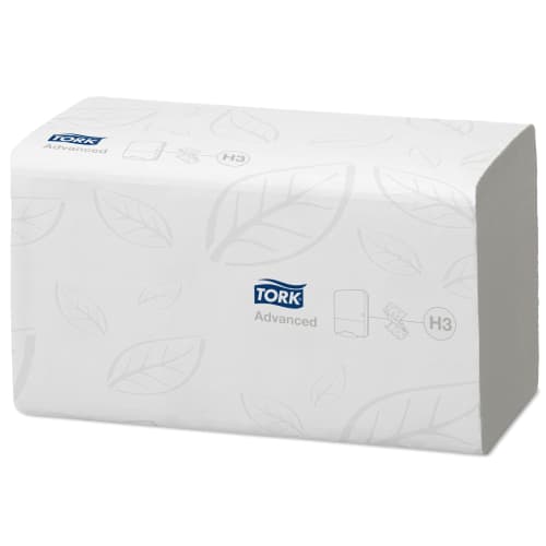 Essuie-mains plié délitable blanc 23 x 23 cm Ecolabel Tork