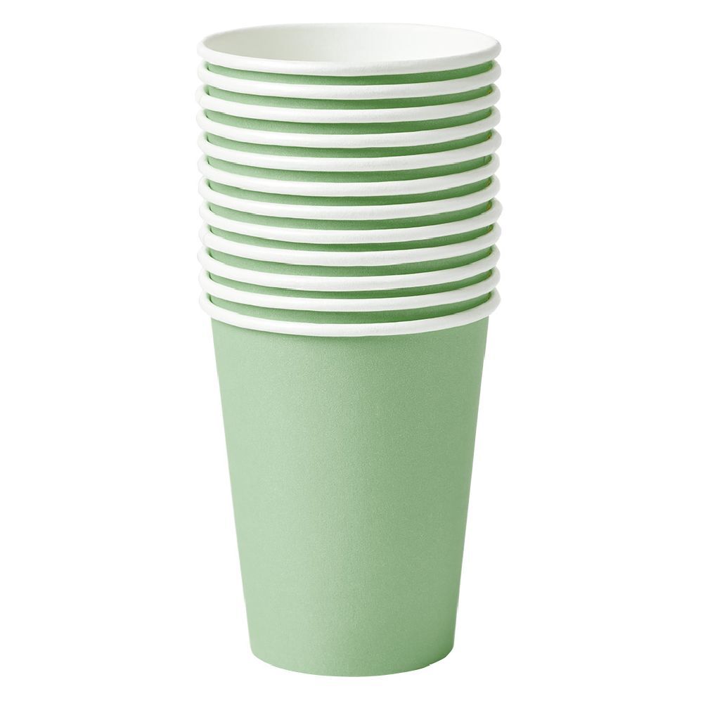 Gobelet en carton vert 25cl x12
