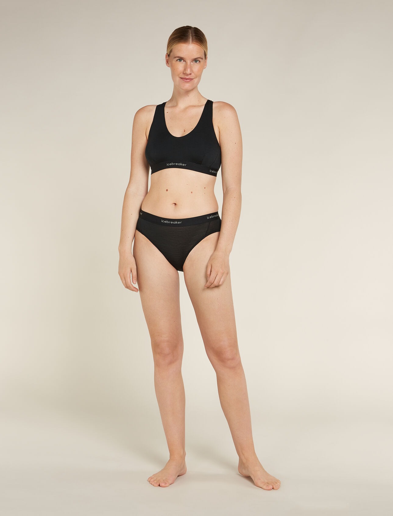 Merino 125 Cool-Lite Sprite Racerback Bra Dame Black