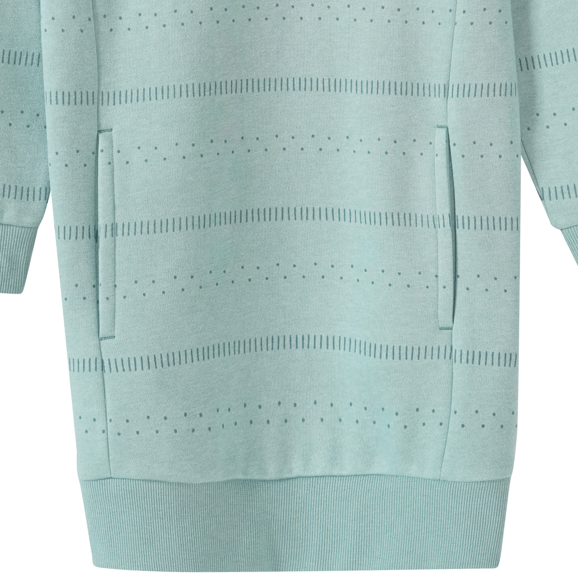 Yigga Mädchen Sweatkleid mit Stehkragen türkis