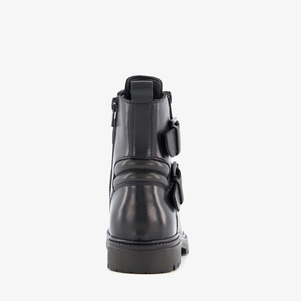 Groot leren meisjes biker boots