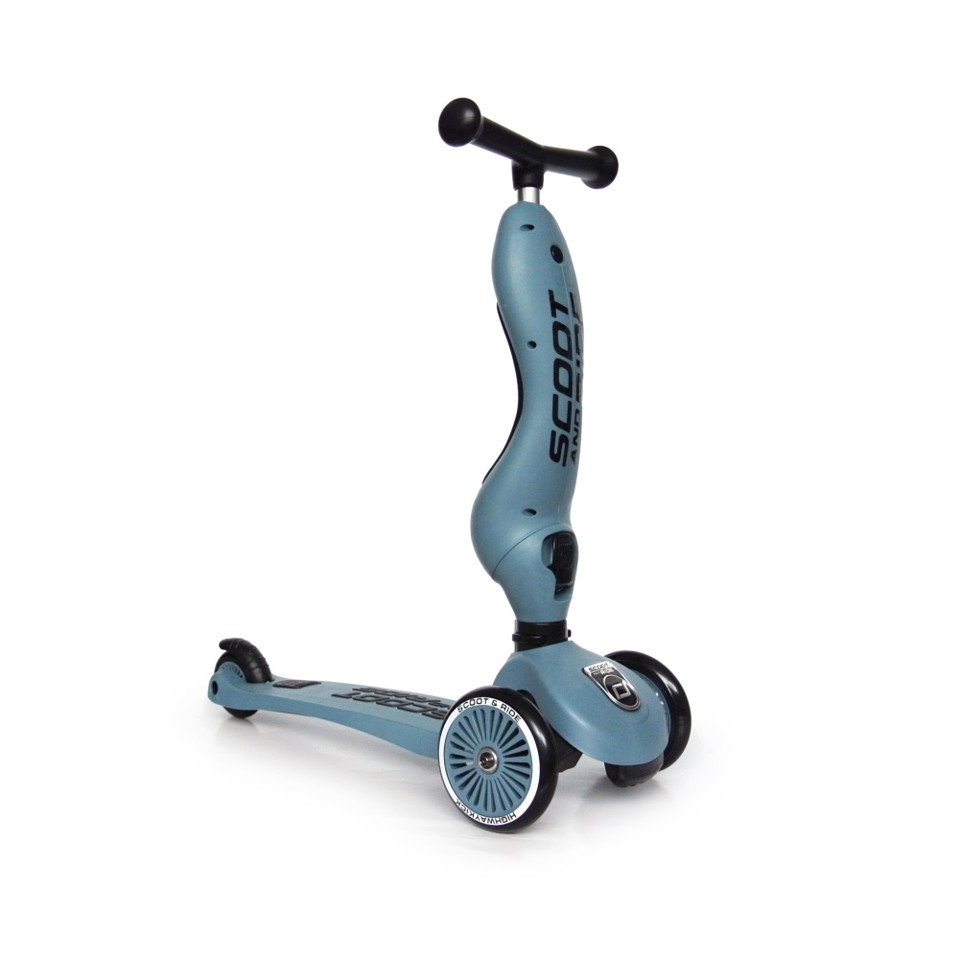 Scoot and Ride - 2 i 1 Løbecykel/ Løbehjul - Steel