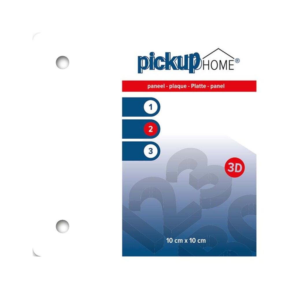 PANEL PICKUP 3D HOME RIO HVIT 10X10CM