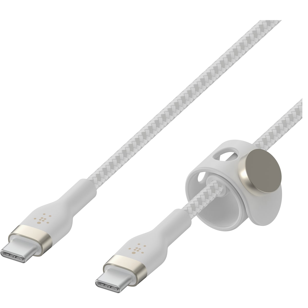 Belkin BoostCharge Pro Flex USB-C til USB-C 2.0 kabel (hvit)