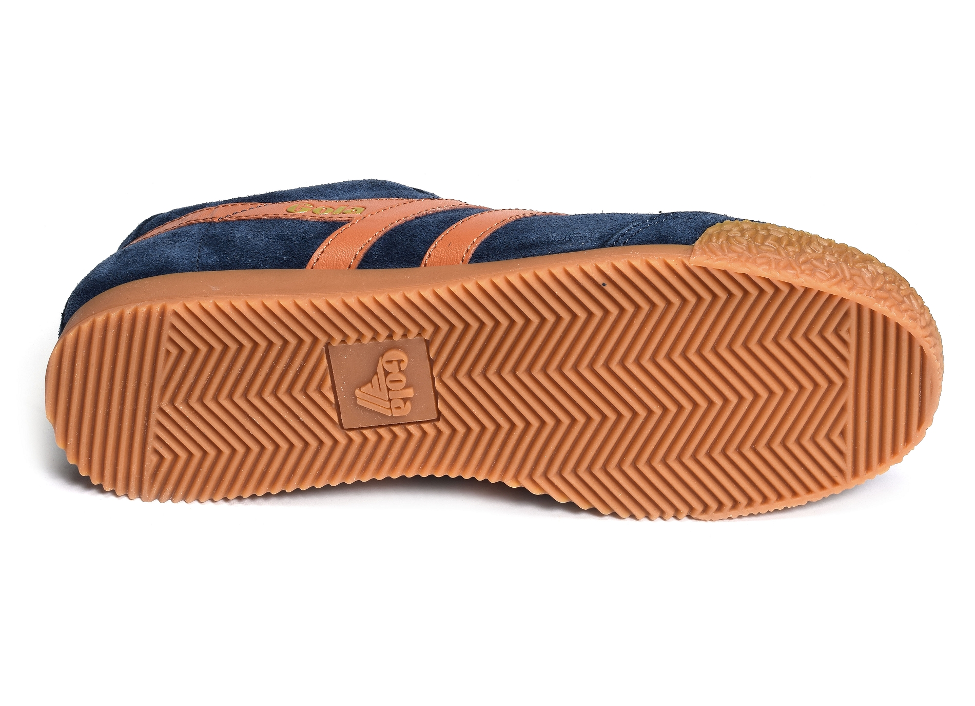 Harrier suede trainers marine orange