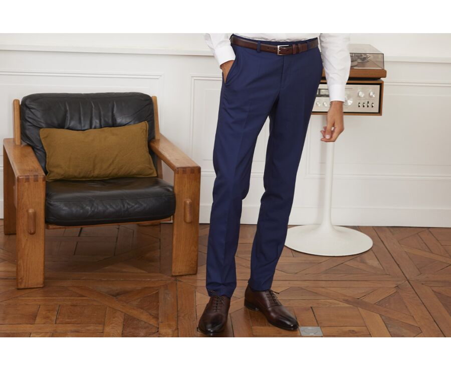 Pantalon de costume homme Marine - LAZARE