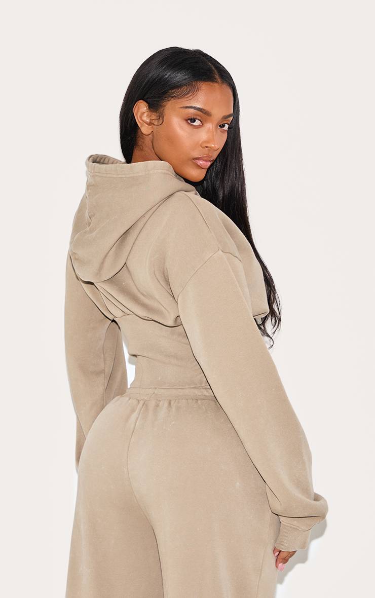 Moka Sweat À Casynthétiqueche Court Taille Froncée Shape