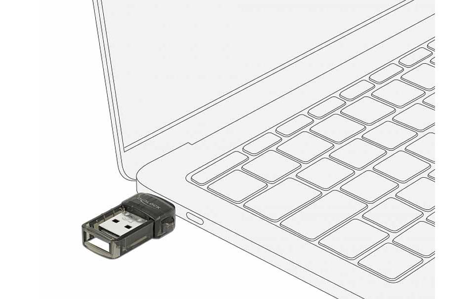 USB-Bluetooth-Adapter 61002 2in1USB Typ-A&C, V4.0 Dual Modus + EDR