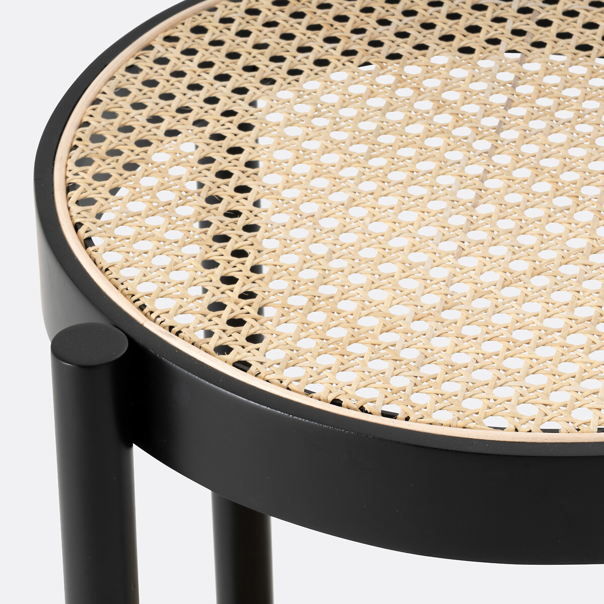 LA REDOUTE INTERIEURS<br>Mesa de cabeceira, 2 tampos em rattan, cedro