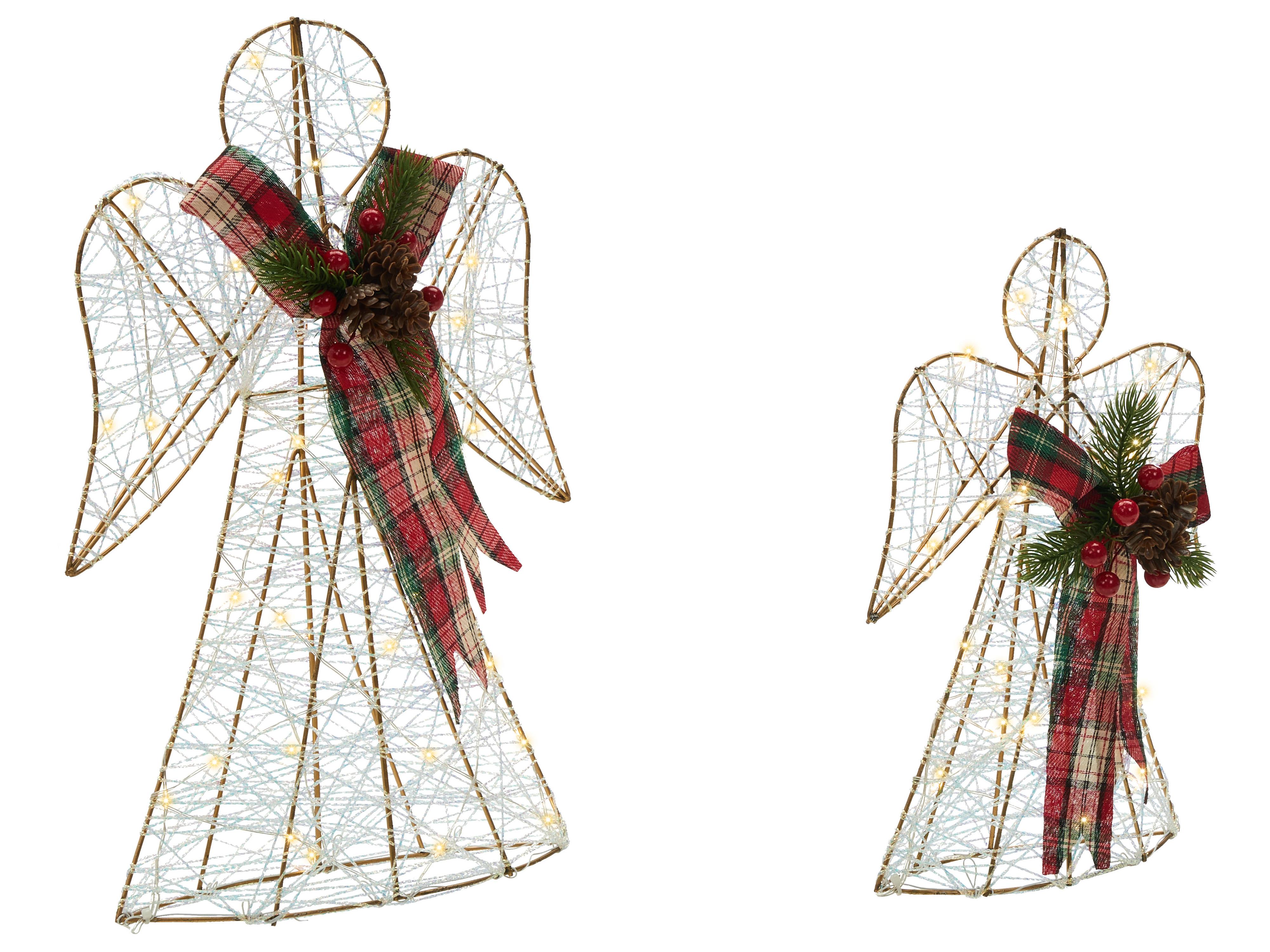 Kerstdecoratie ANNSJON Engel 30/40 cm Meerkleurig