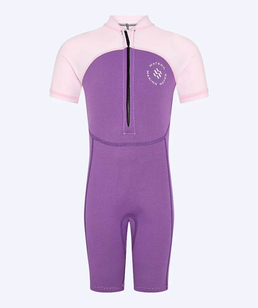 Watery UV våddragt til børn - Calypso Shorty - Atlantic Purple
