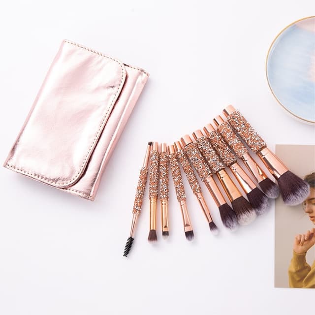 10 stk Concealer Blending Blusher Brush makeup Øjenskygge makeup