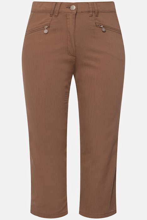 Hose Mony, wadenlang, Zipptaschen, Stretch