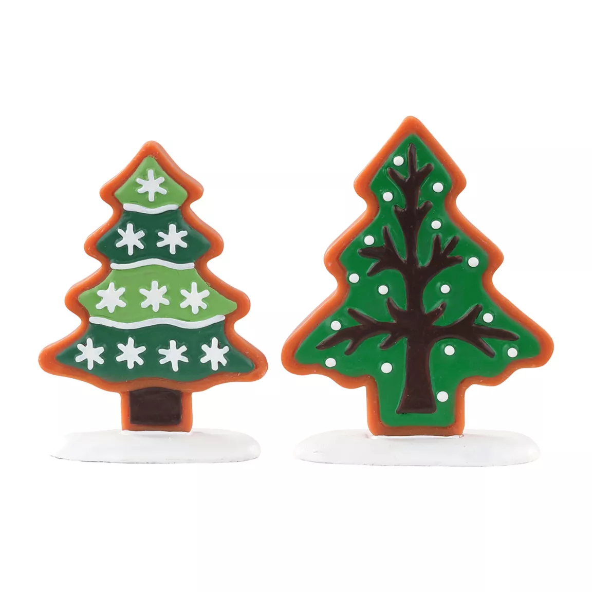 Accessoire Lemax (H6 cm) Lot de 2 sapins Biscuit sucré