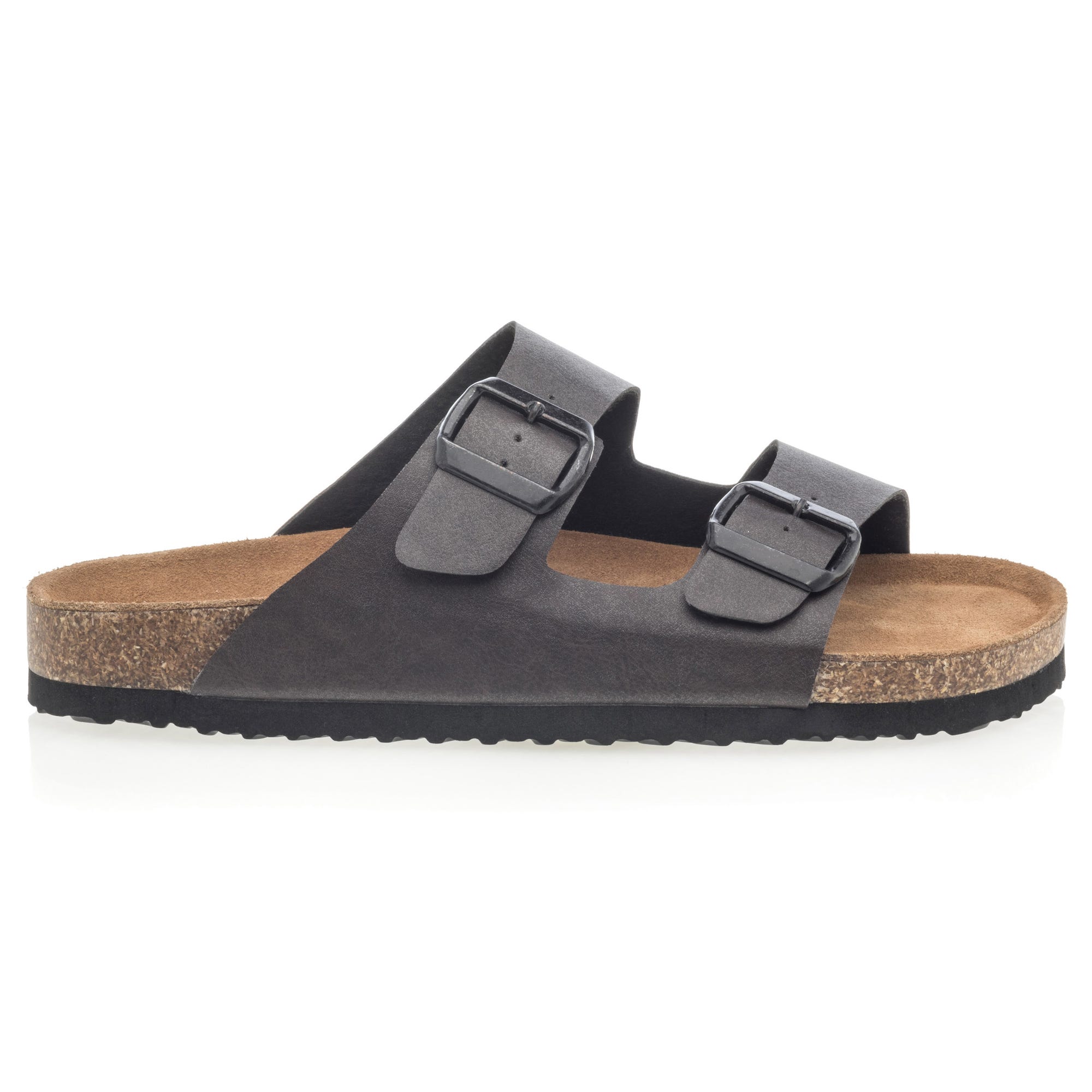 Mules semelle liège Homme marron