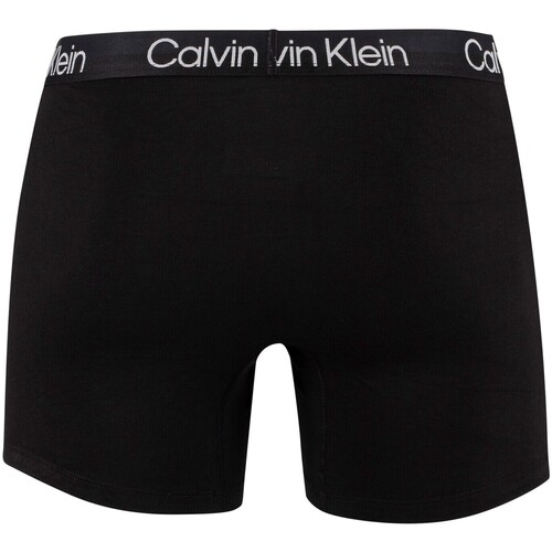 Calvin Klein Jeans - Pack De 3 Bóxers Con Estructura Moderna Negro
