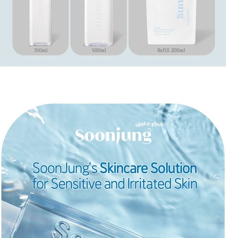 ETUDE - Soon Jung pH 5.5 Relief Toner Jumbo