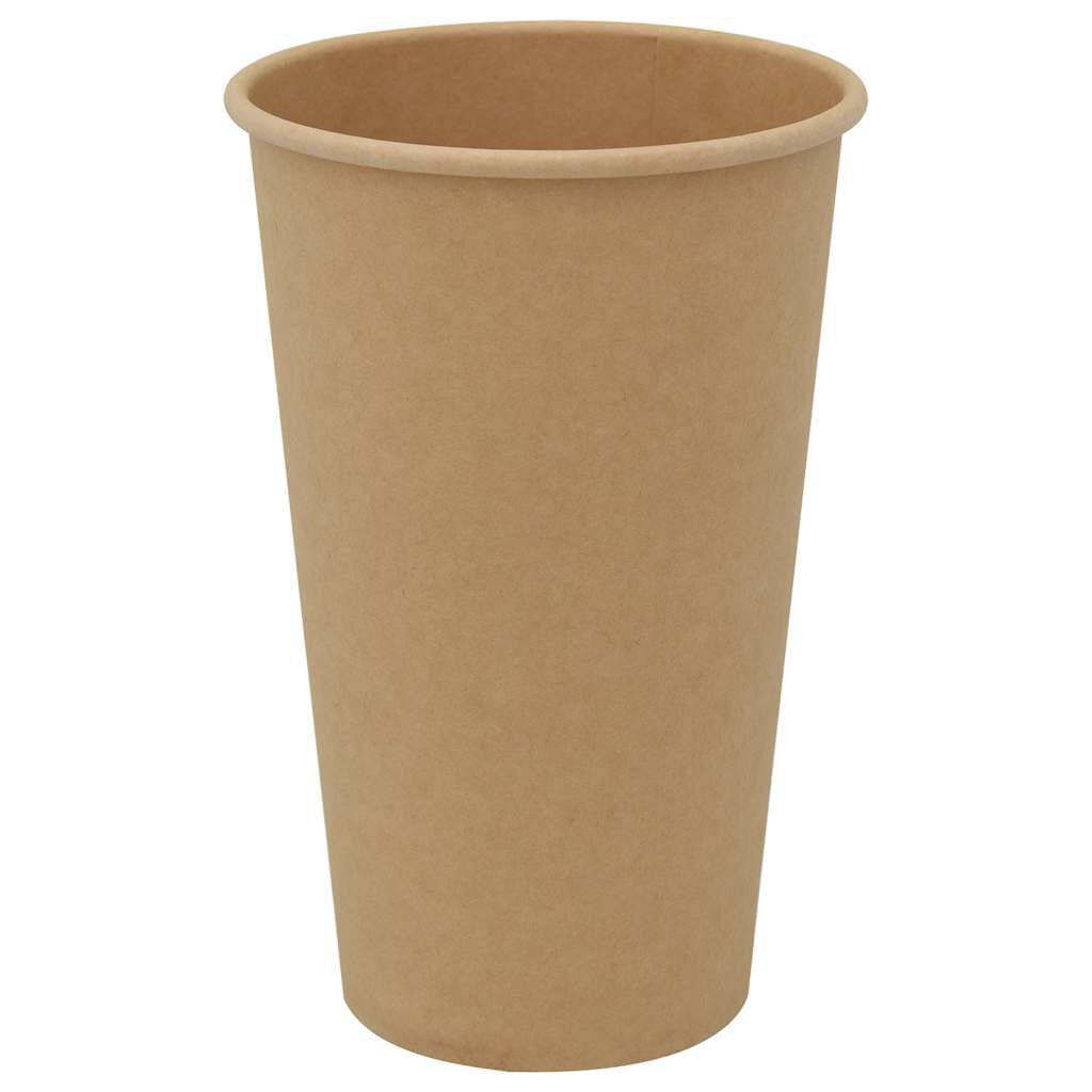 vidaXL Papieren Bekers, 1000 stuks, 400 ml, Bruin