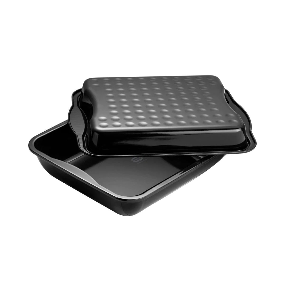 Plat à four avec couvercle en acier émaillé 42 x 34 cm Dr. Oetker Back