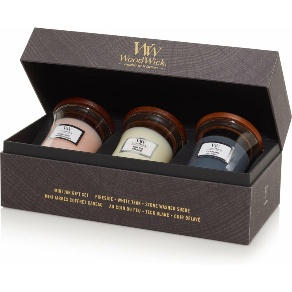 WoodWick Geurkaars Deluxe Geschenkset Mini Floral3 x 85 gr
