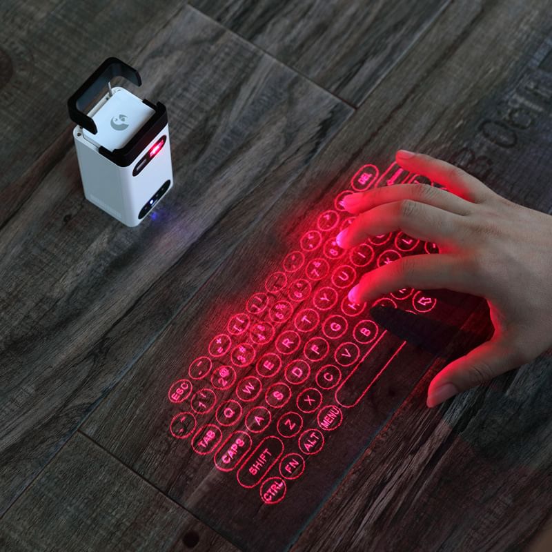 HOMTEC - USB oplaadbaar Bluetooth projectie virtueel toetsenbord